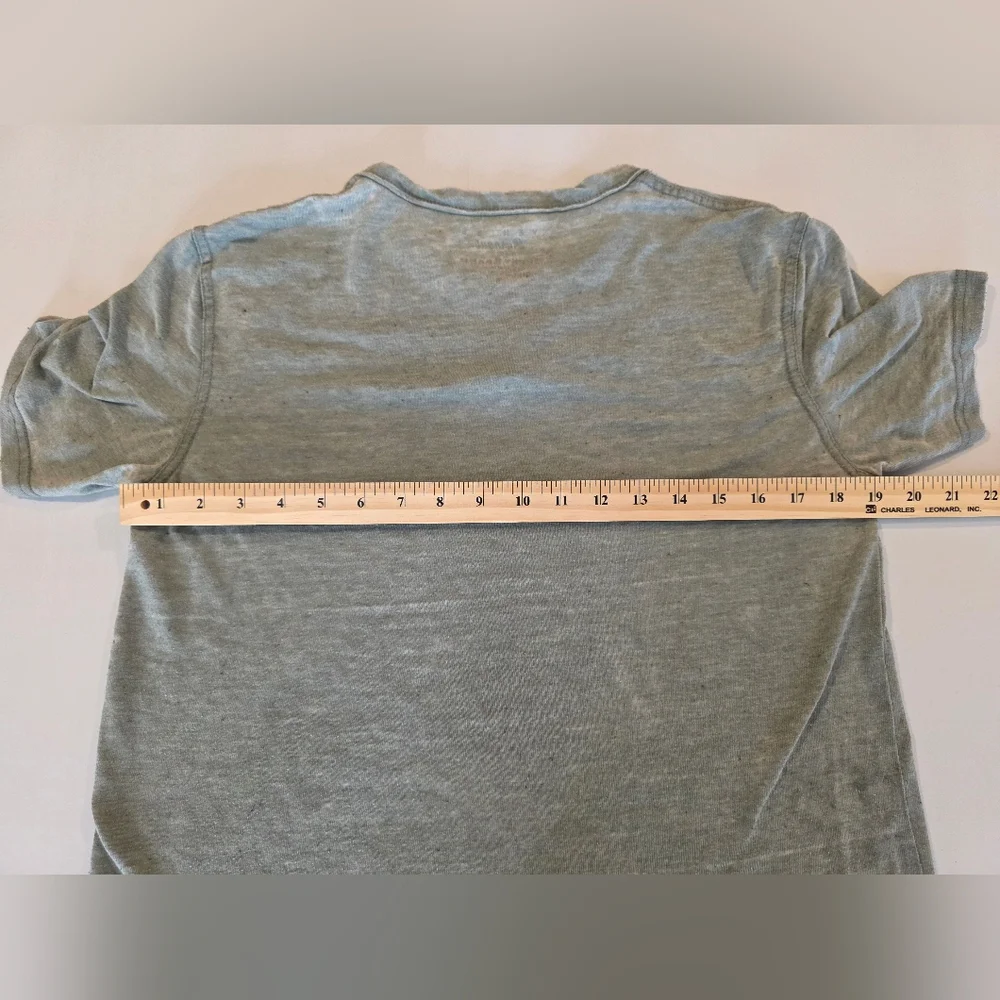 Lucky Brand Venice Burnout Men's Gray Henley T-Shirt Size Small 2684AE - Picture 7 of 10